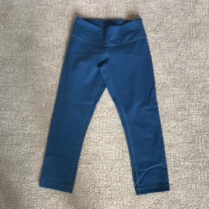 Lululemon wunder under legging cropped